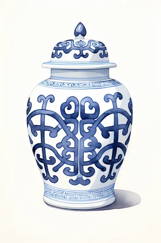Ginger Jar Chinoiserie Cliparts