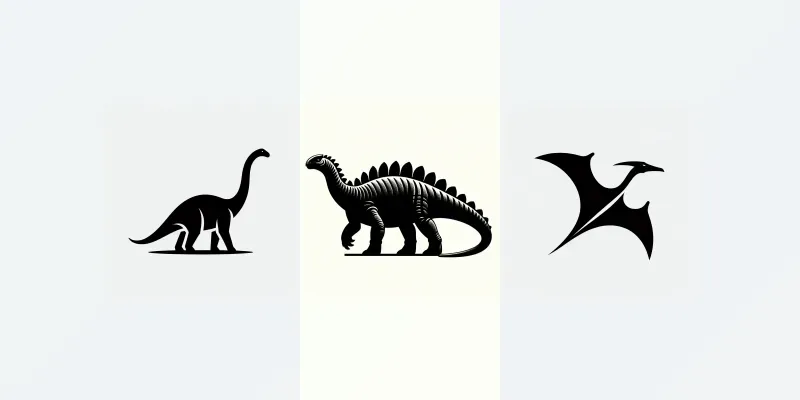 Dinosaur Silhouette Collection generated by undefined