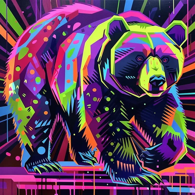 Psychedelic 1960s Animals
