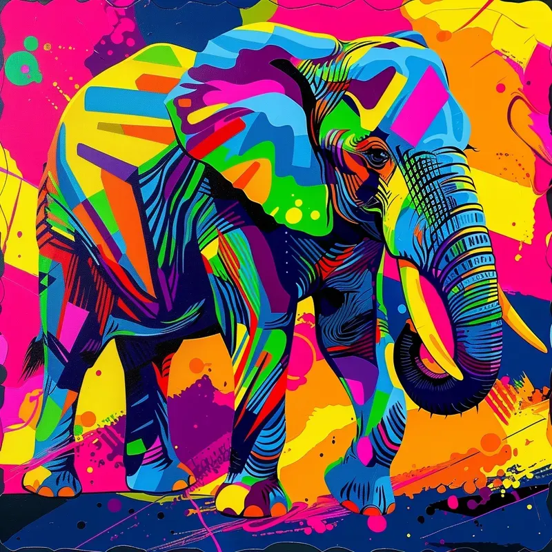 Psychedelic 1960s Animals