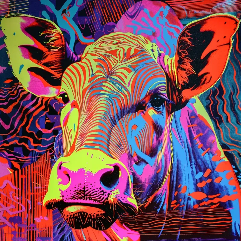 Psychedelic 1960s Animals