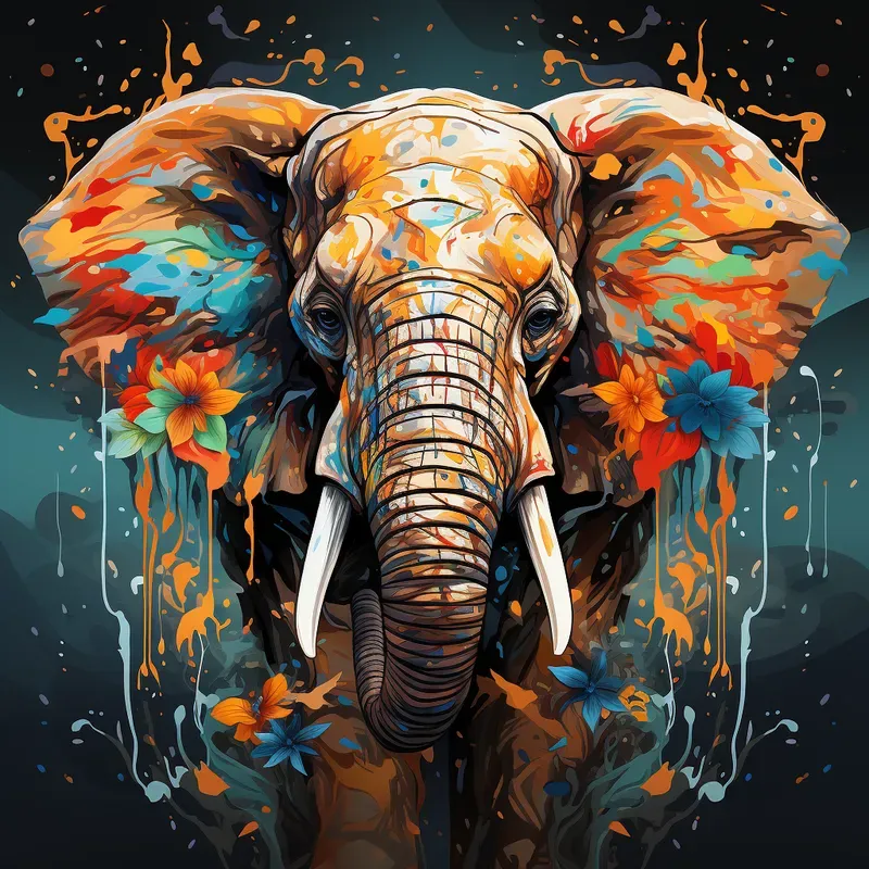 Simple Colourful Animals