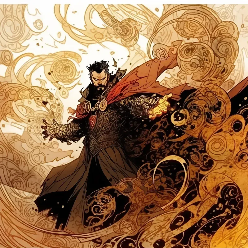 Powerful Superhero Comic Action Scenes