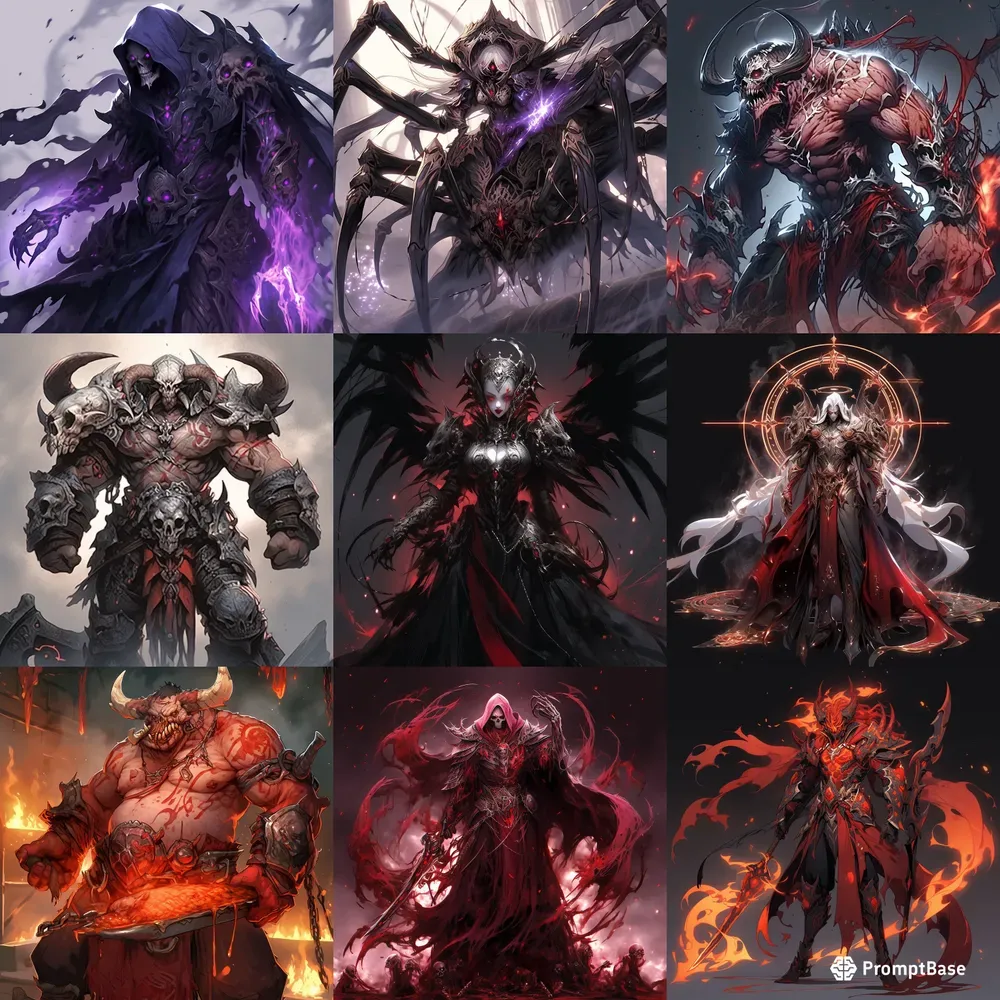 Diablo End Boss Characters Creation