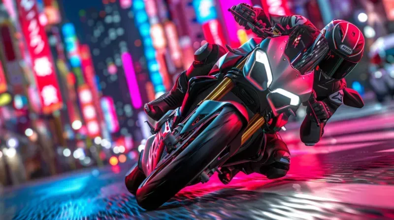Neon Stunt Wheelies