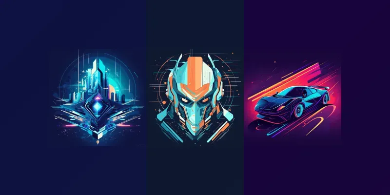 Futuristic Dynamic Tshirt Designs generated by undefined