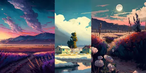 Soothing Landscapes generated by midjourney