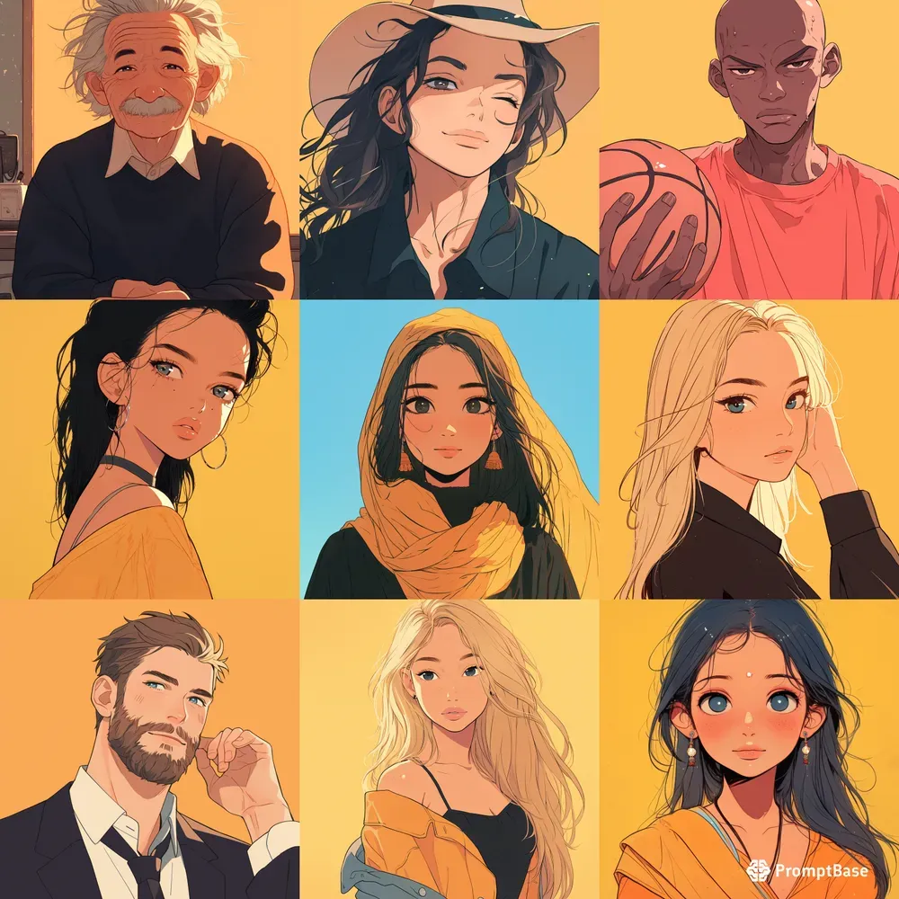 Cartoon Anime Portraits