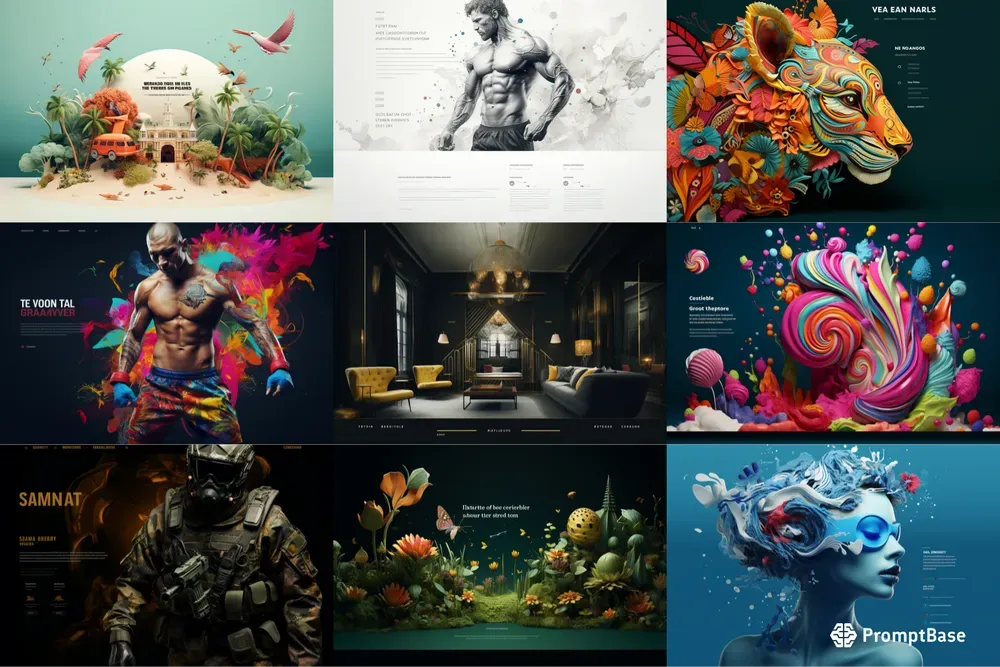 Web Landing Page Presentation Designs