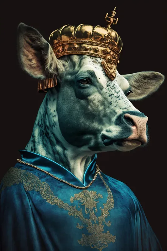 Poster Aristocrat Animals With Crowns