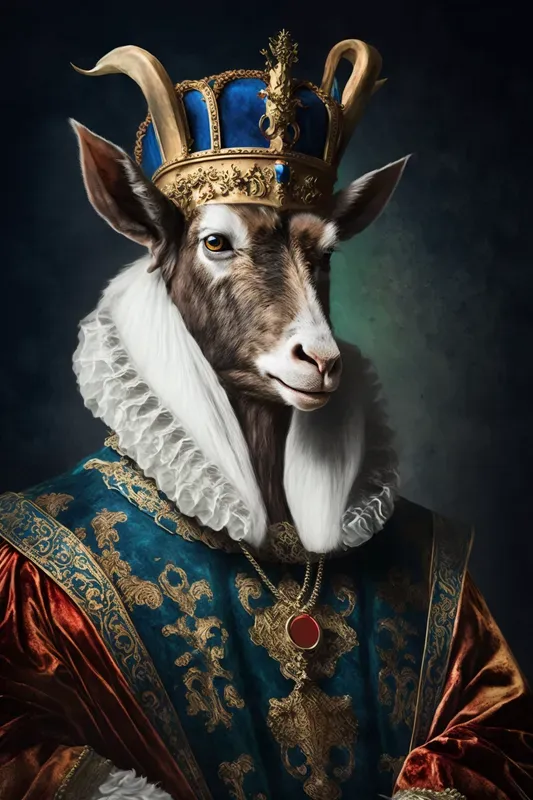 Poster Aristocrat Animals With Crowns