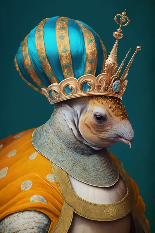 Poster Aristocrat Animals With Crowns