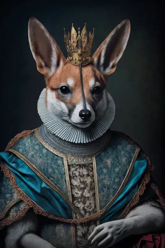 Poster Aristocrat Animals With Crowns