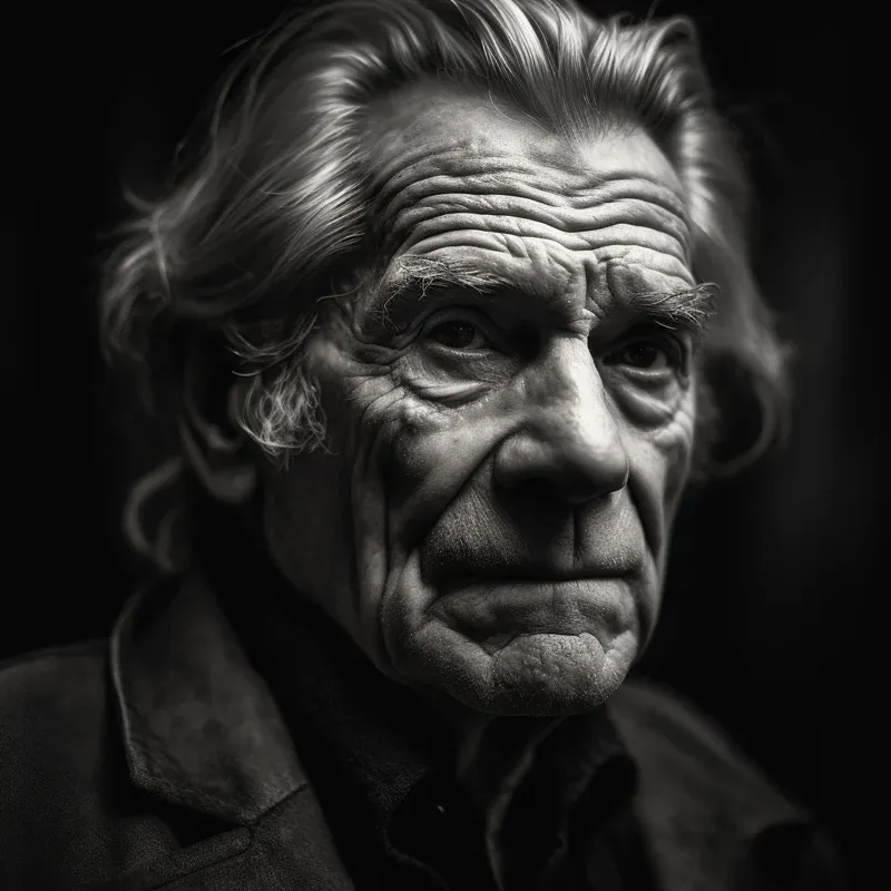 Photorealistic Bw Portraits