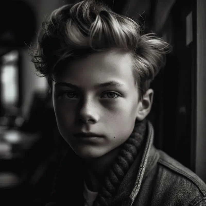 Photorealistic Bw Portraits