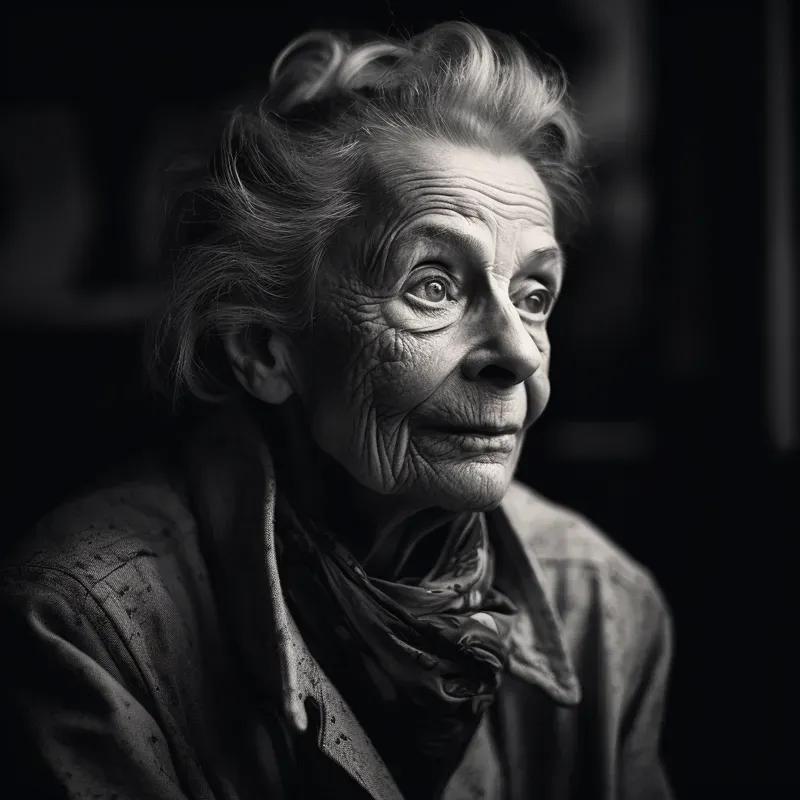 Photorealistic Bw Portraits