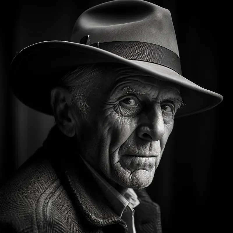 Photorealistic Bw Portraits