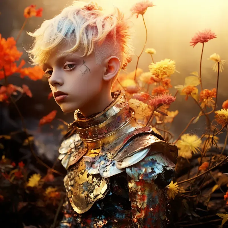 Beautiful People With Golden Make Ups