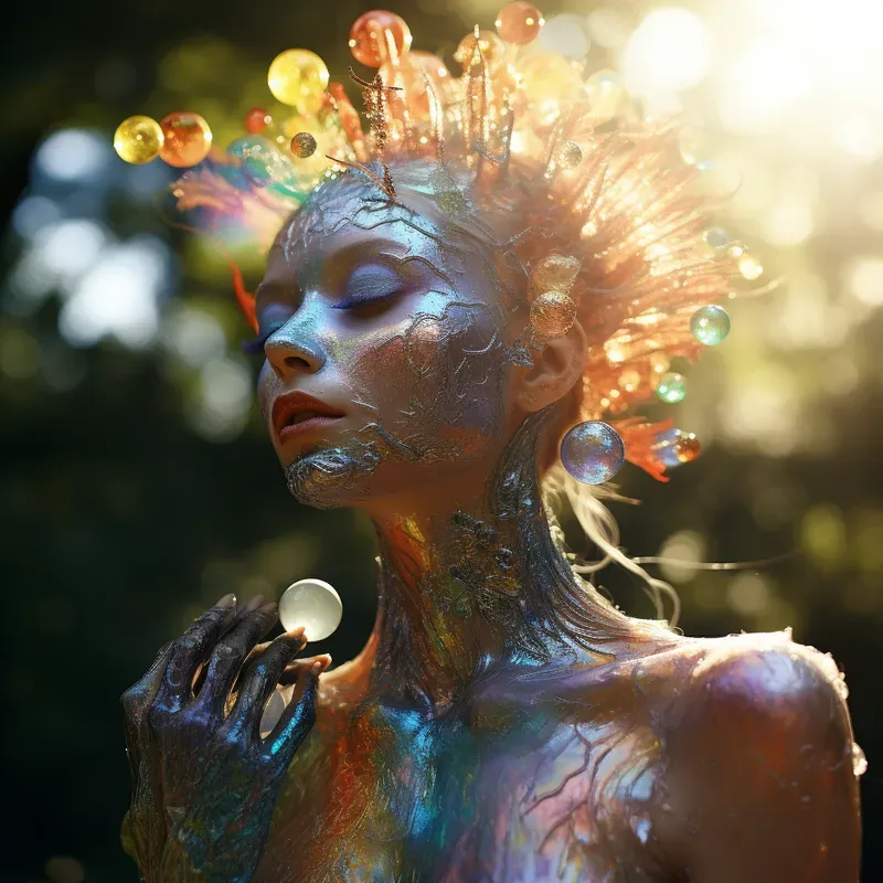 Beautiful People With Golden Make Ups