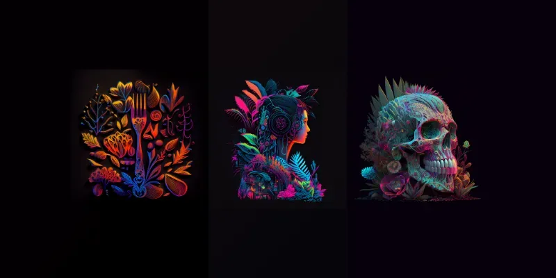Uv Coral Art generated by undefined