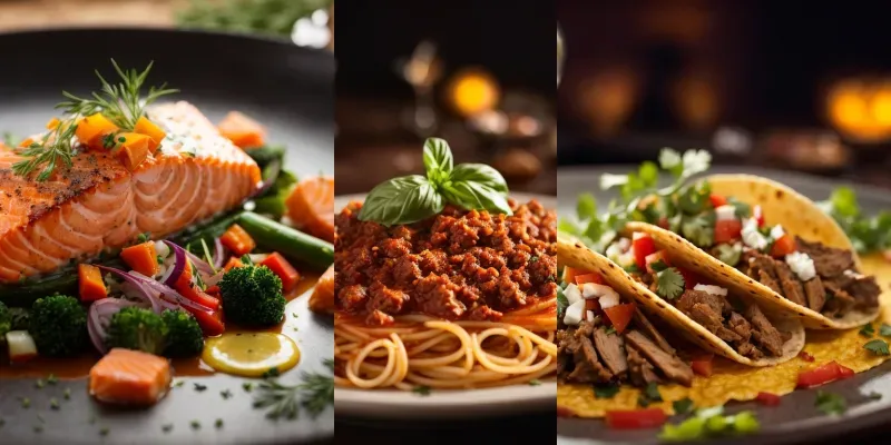 Highclass Restaurant Dishes generated by undefined