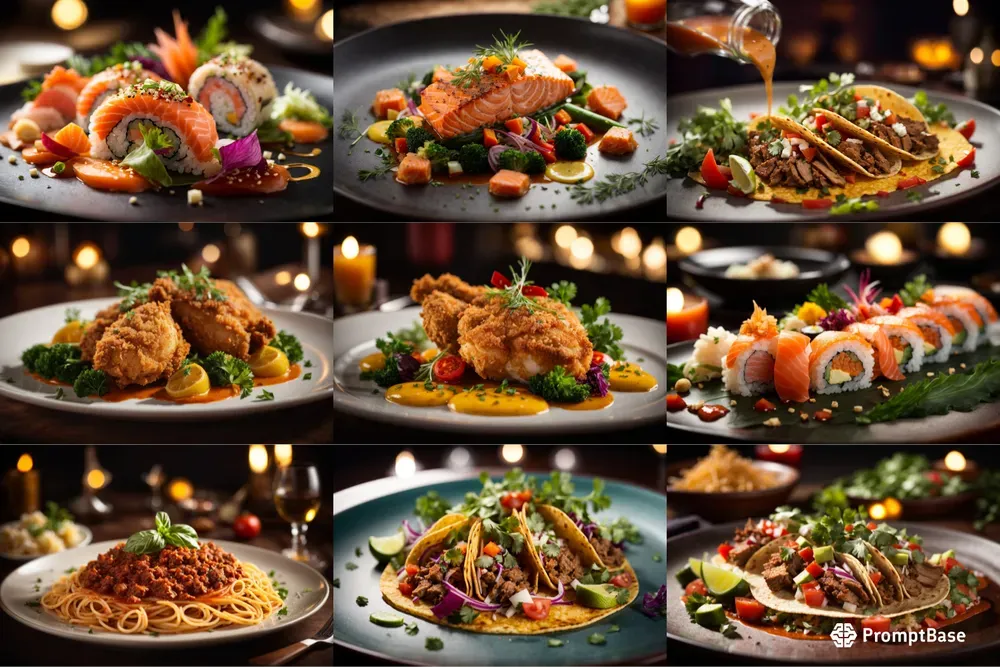 Highclass Restaurant Dishes