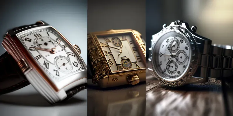 Photo Realistic Luxury Watches generated by undefined