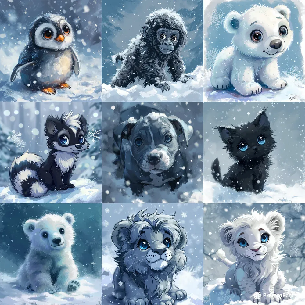 Cute Christmas Animals