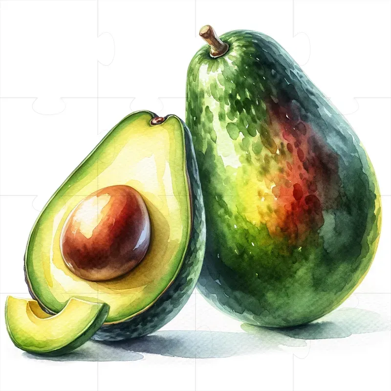 Watercolor Fresh Fruit Paintings