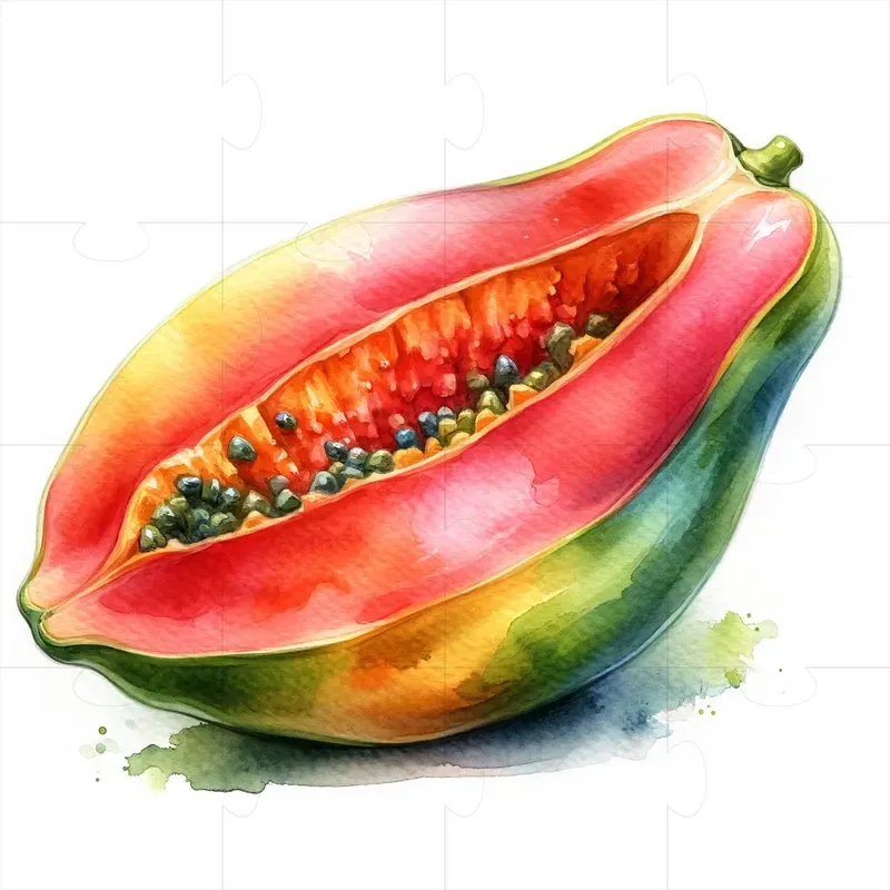 Watercolor Fresh Fruit Paintings