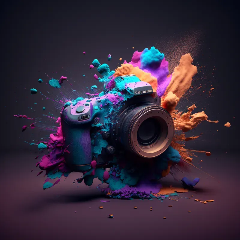 Vibrant Exploding Ad Web Graphics