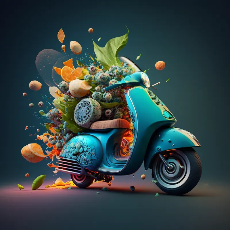 Vibrant Exploding Ad Web Graphics