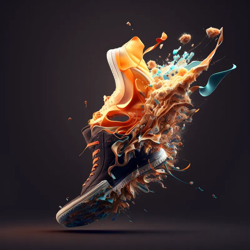 Vibrant Exploding Ad Web Graphics