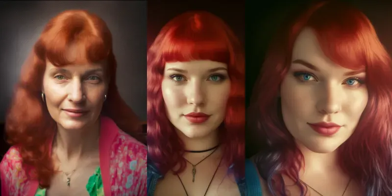 Glamour Shots As Redheads generated by undefined