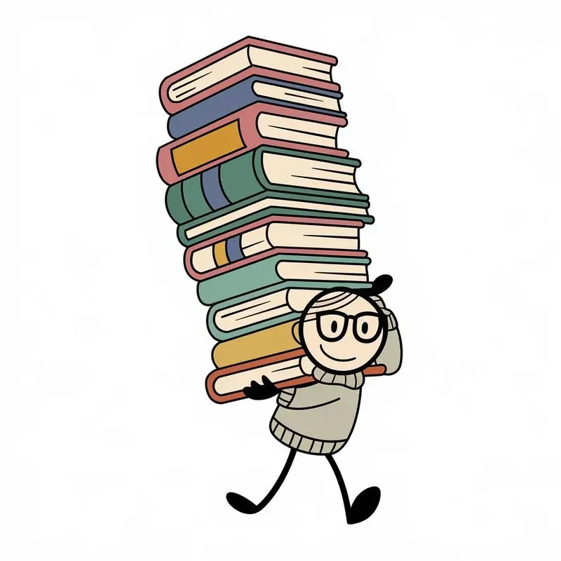 Cheerful Sticky Figure Cartoons