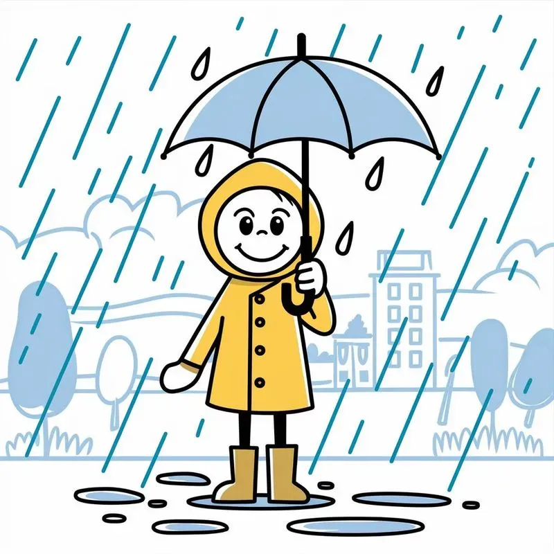 Cheerful Sticky Figure Cartoons