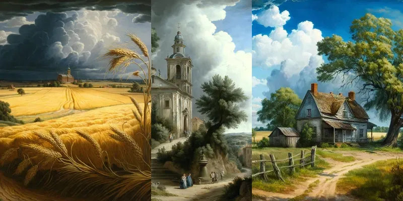 Baroque Landscape Paintings generated by undefined