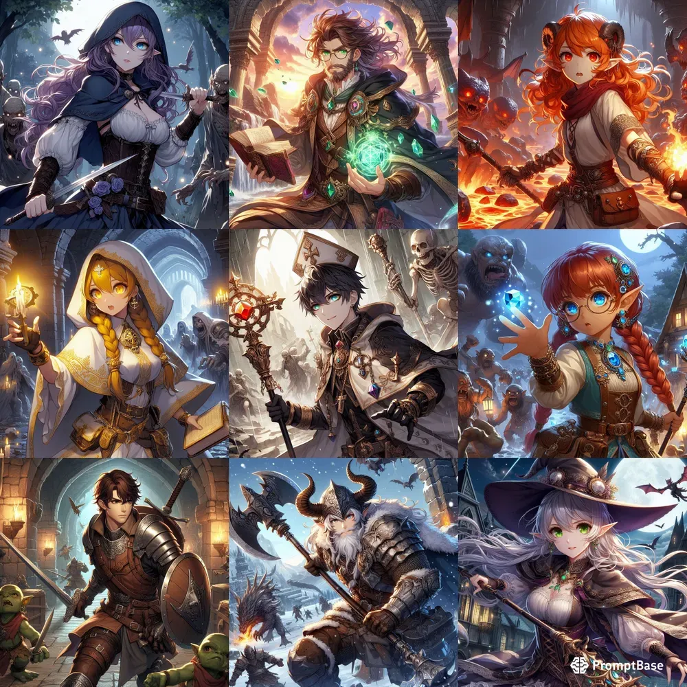 Anime Manga Fantasy Adventurers