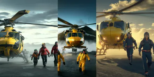 Helicopter Rescue Team generated by dalle