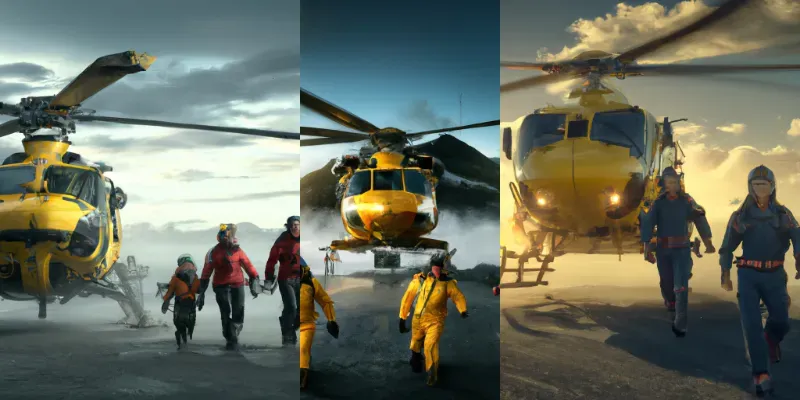 Helicopter Rescue Team generated by undefined