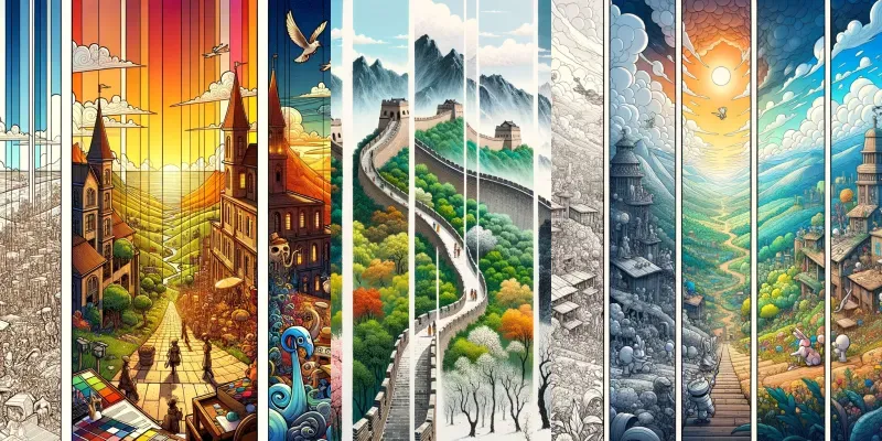 Art Evolution Sketches To 3D Cartoons generated by undefined