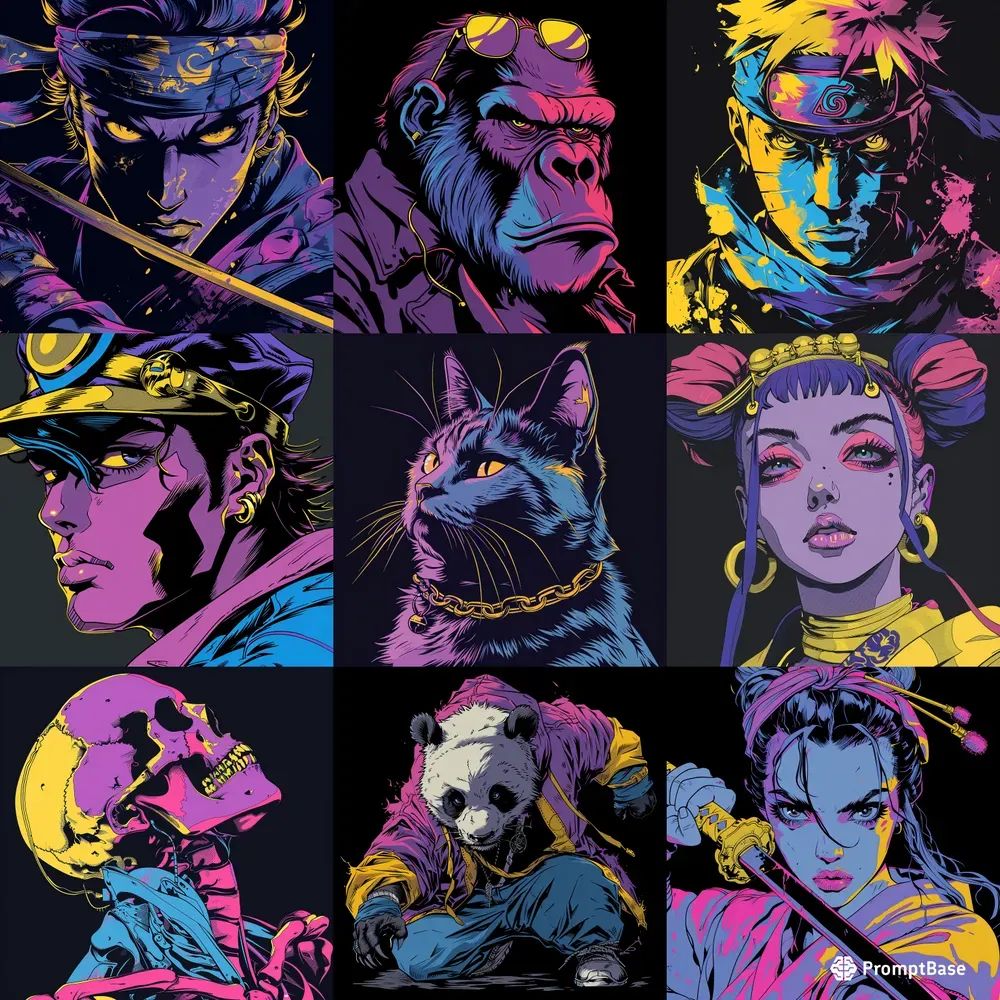Vibrant Anime Manga Tshirts