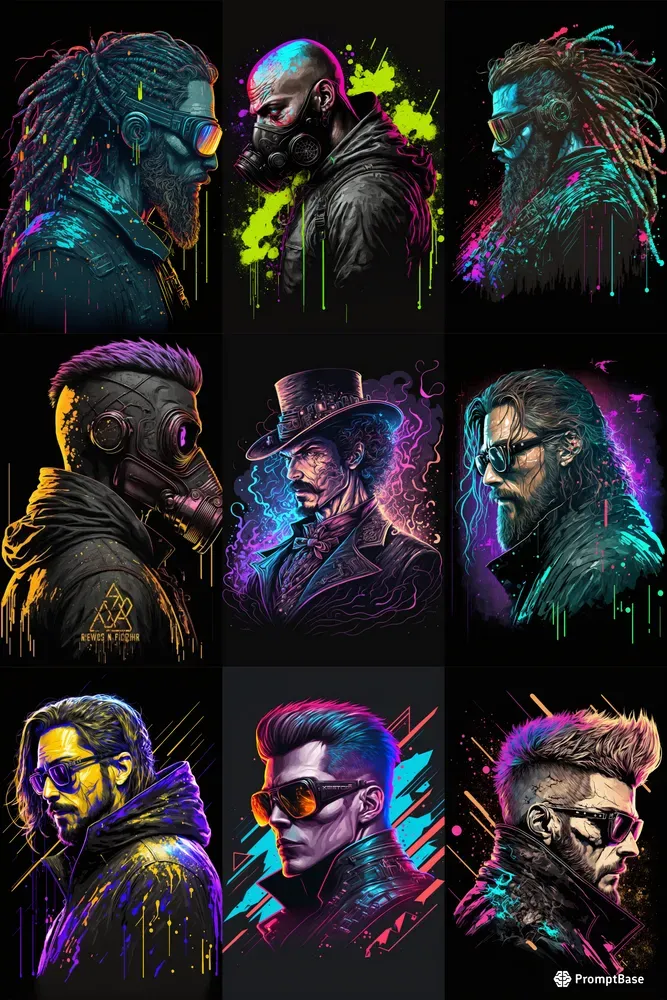 Cyberpunk Man Portraits