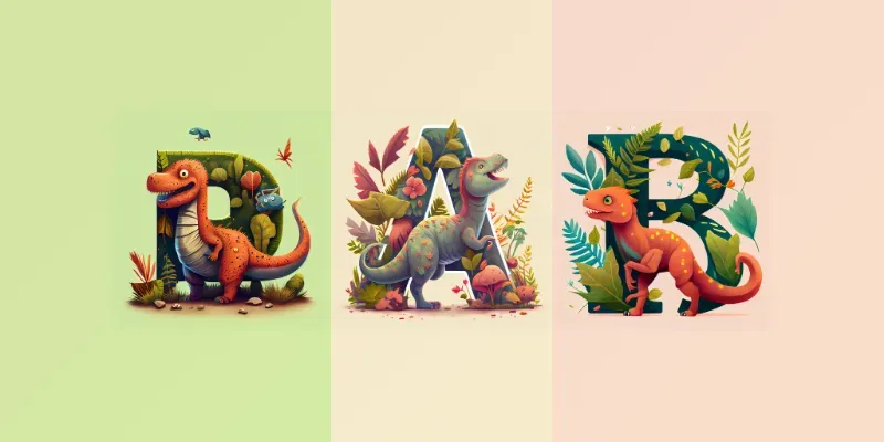 Cute Letter Illustrations generated by undefined