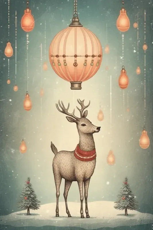 Whimsical Christmas Postcards