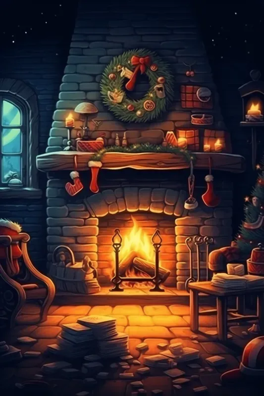 Whimsical Christmas Postcards