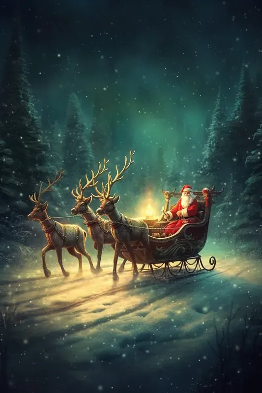 Whimsical Christmas Postcards