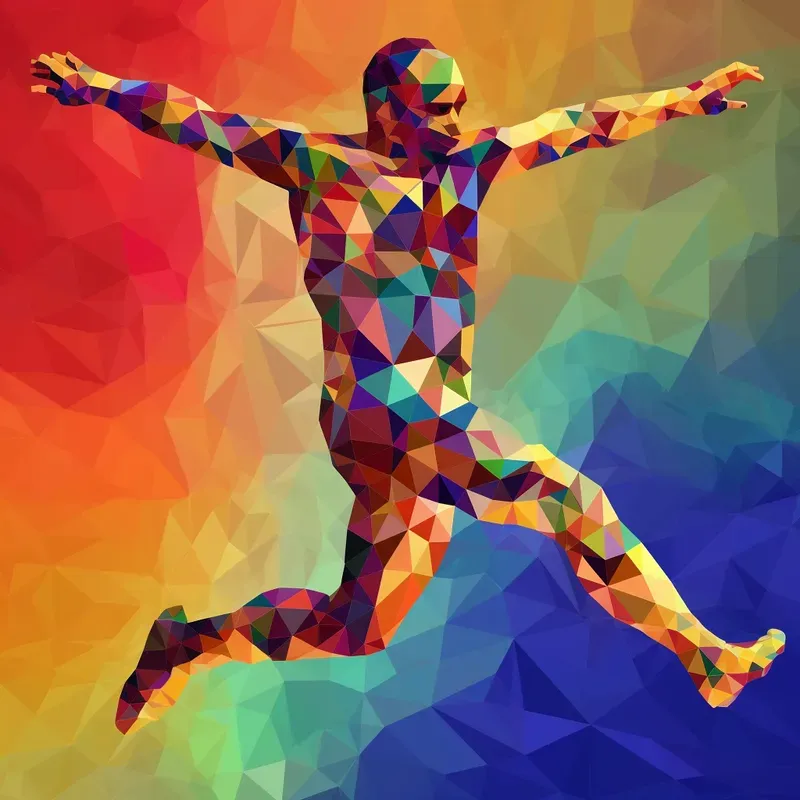 Pop Art Mosaic Athletes
