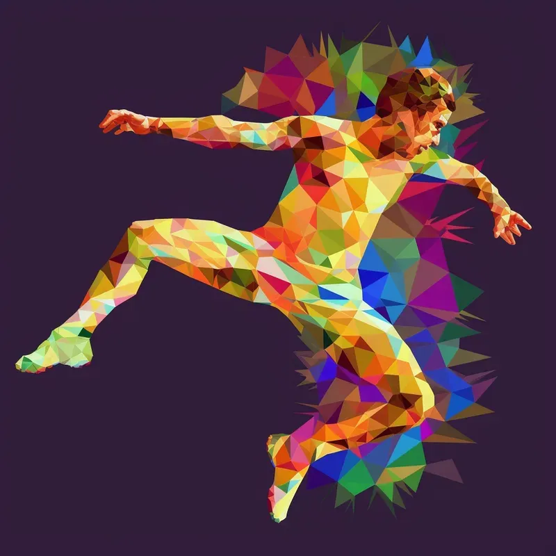 Pop Art Mosaic Athletes