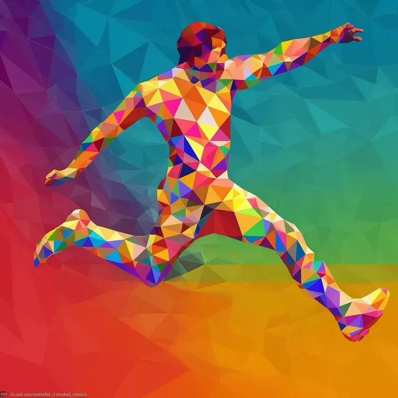 Pop Art Mosaic Athletes